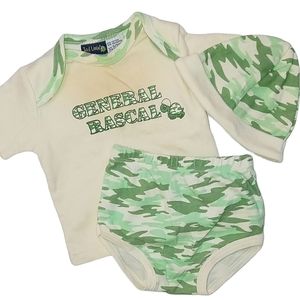Tad Little 3 Piece Set Shirt, Diaper Cover, & Hat
